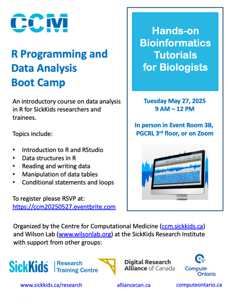 R Programming & Data Analysis Bootcamp - The Centre for Computational ...